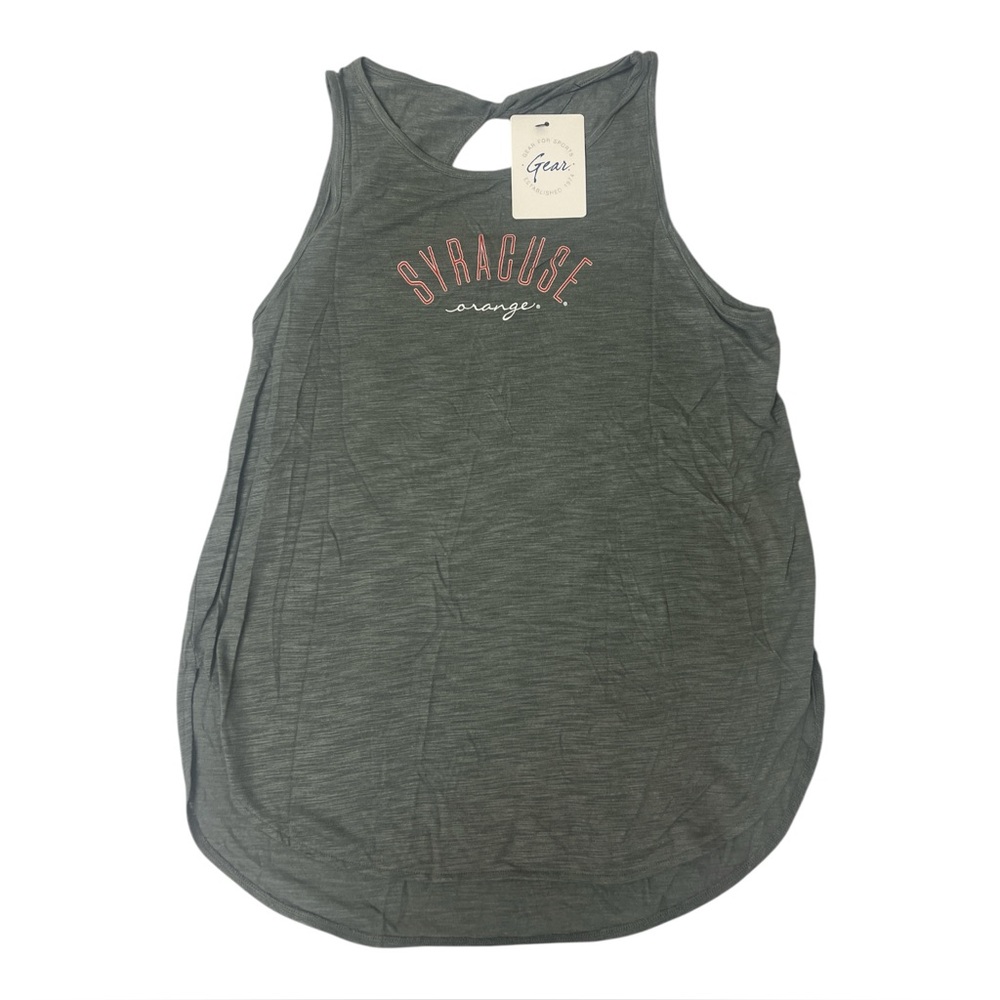 Syracuse Gray Racerback Tank Top Medium